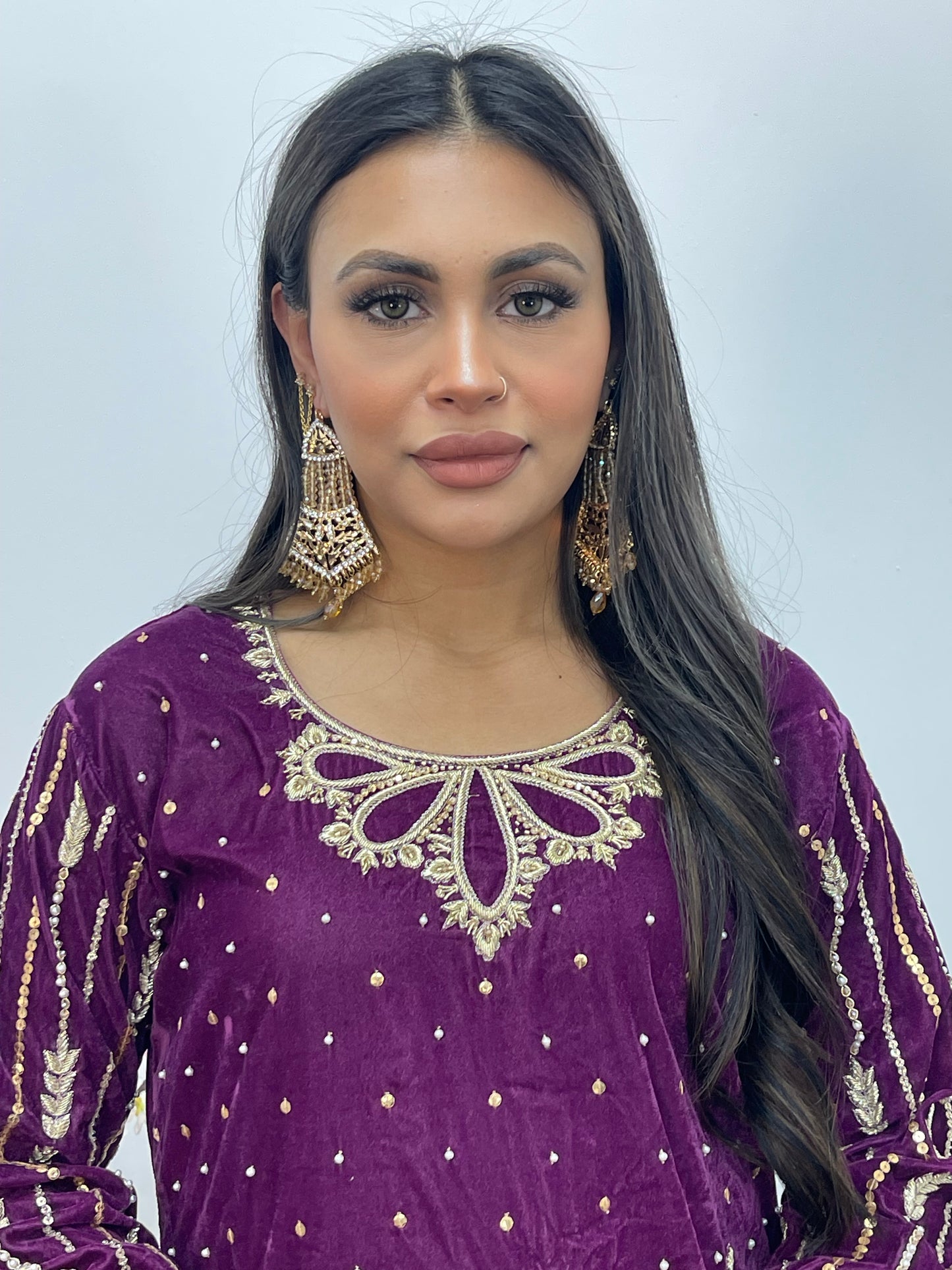 Fruity Plum - Velvet Pret - with crushed sharara - AA