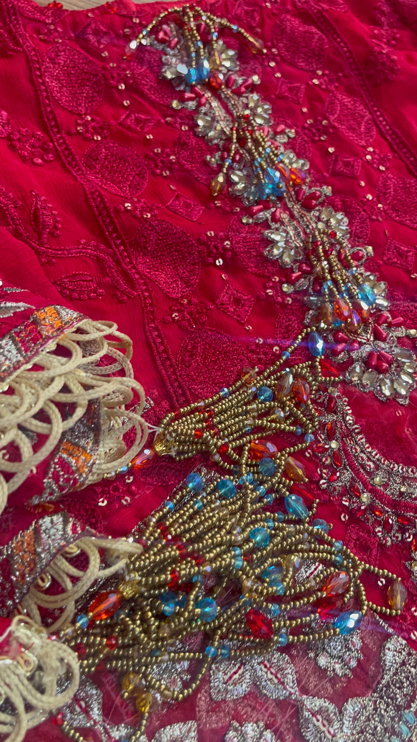 Maria B Inspired - Red _ Chiffon