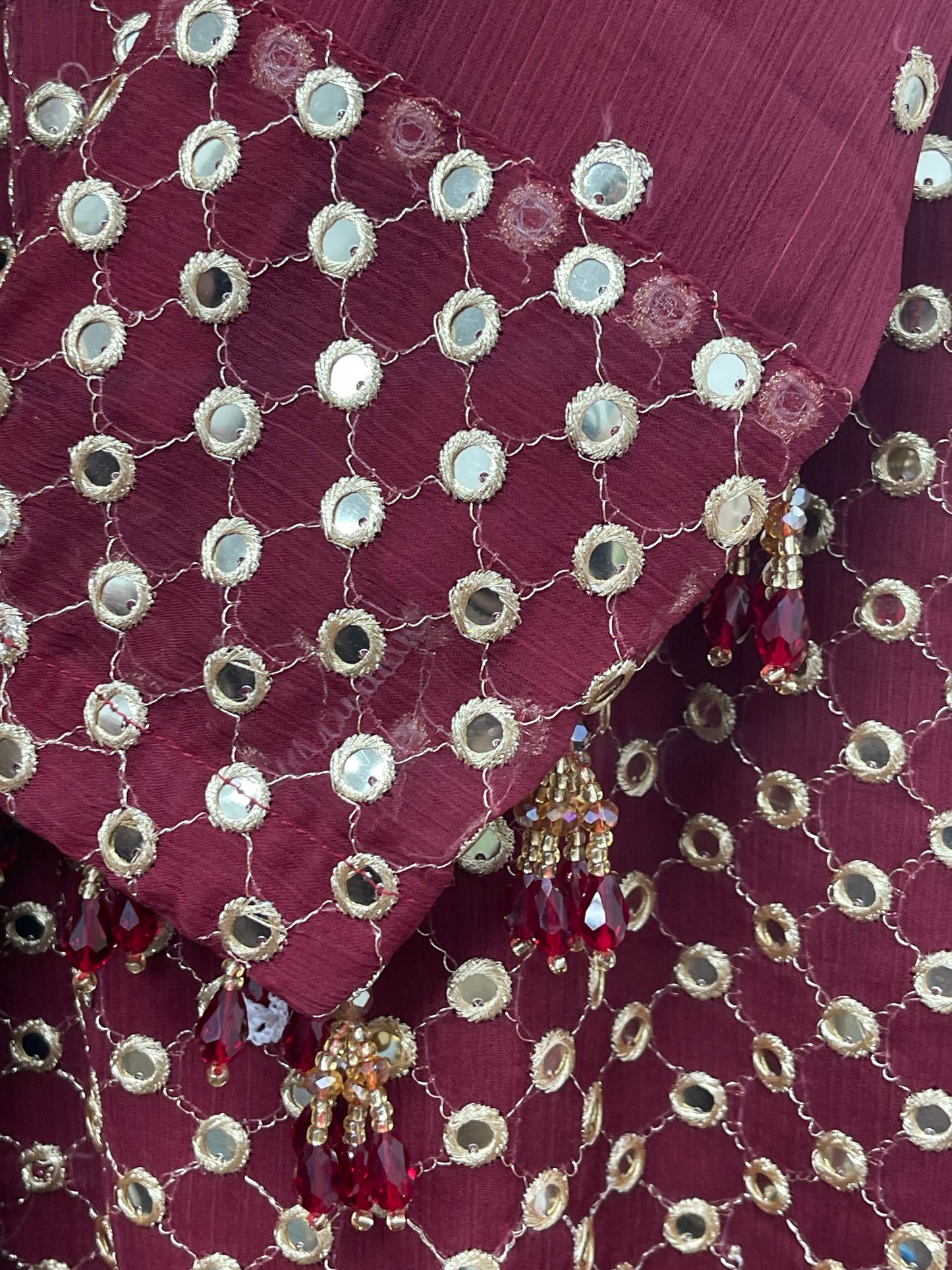 Rim Jhim -  Maroon - D