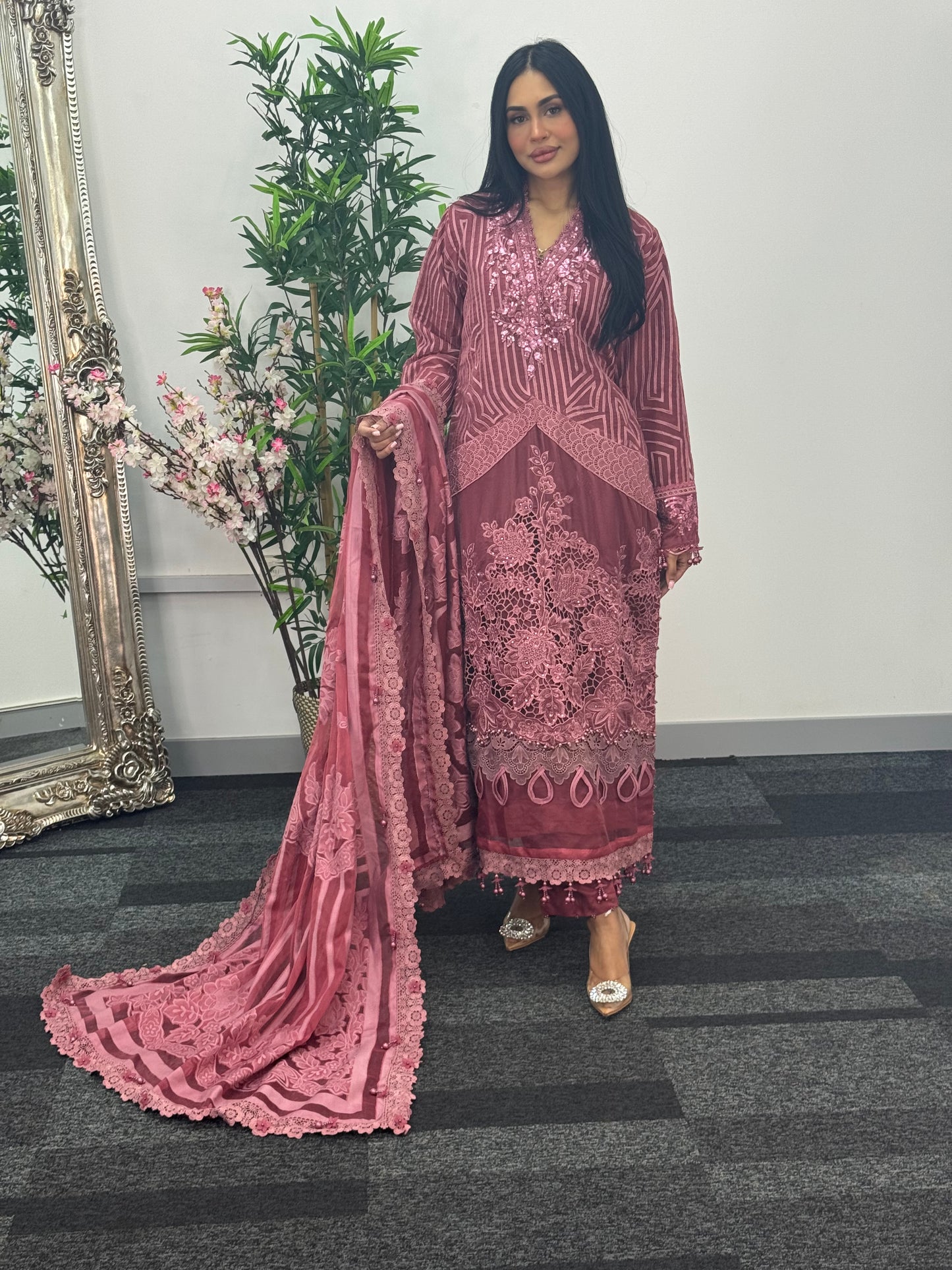Maria B Luxury Velvet - Pink