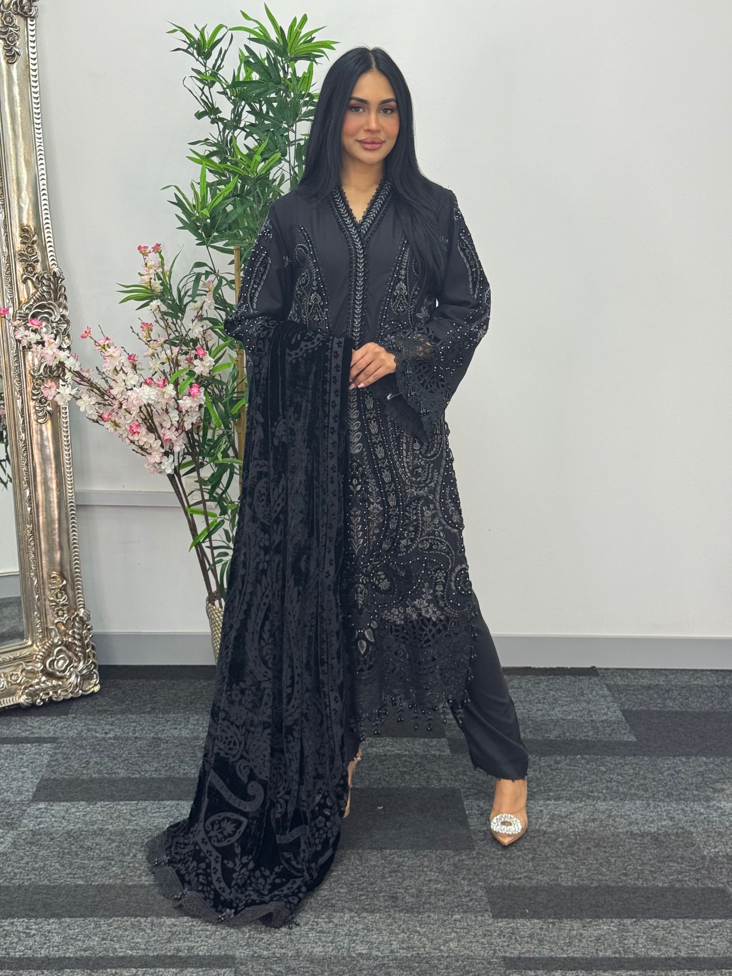 Maria B Luxury Velvet - Black