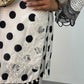 Maria B Lawn Mprints - Polka Dots -  Black