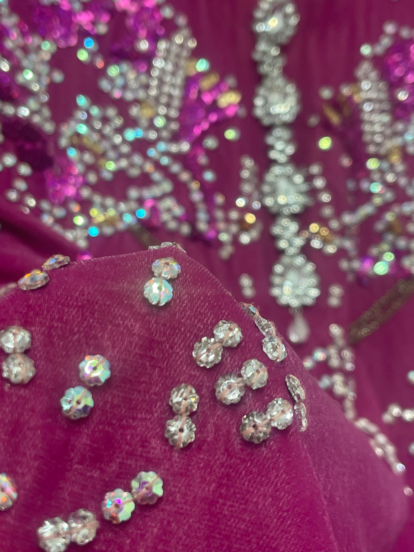 Rang e Gulaab - Hot Pink Velvet - AA -