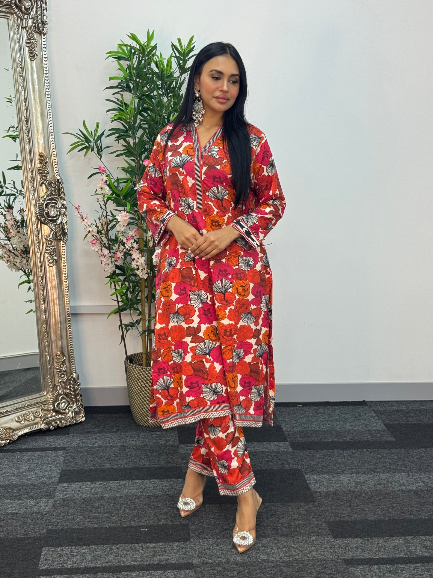 Daily Wear - 2 PC Printed Linen - Floral