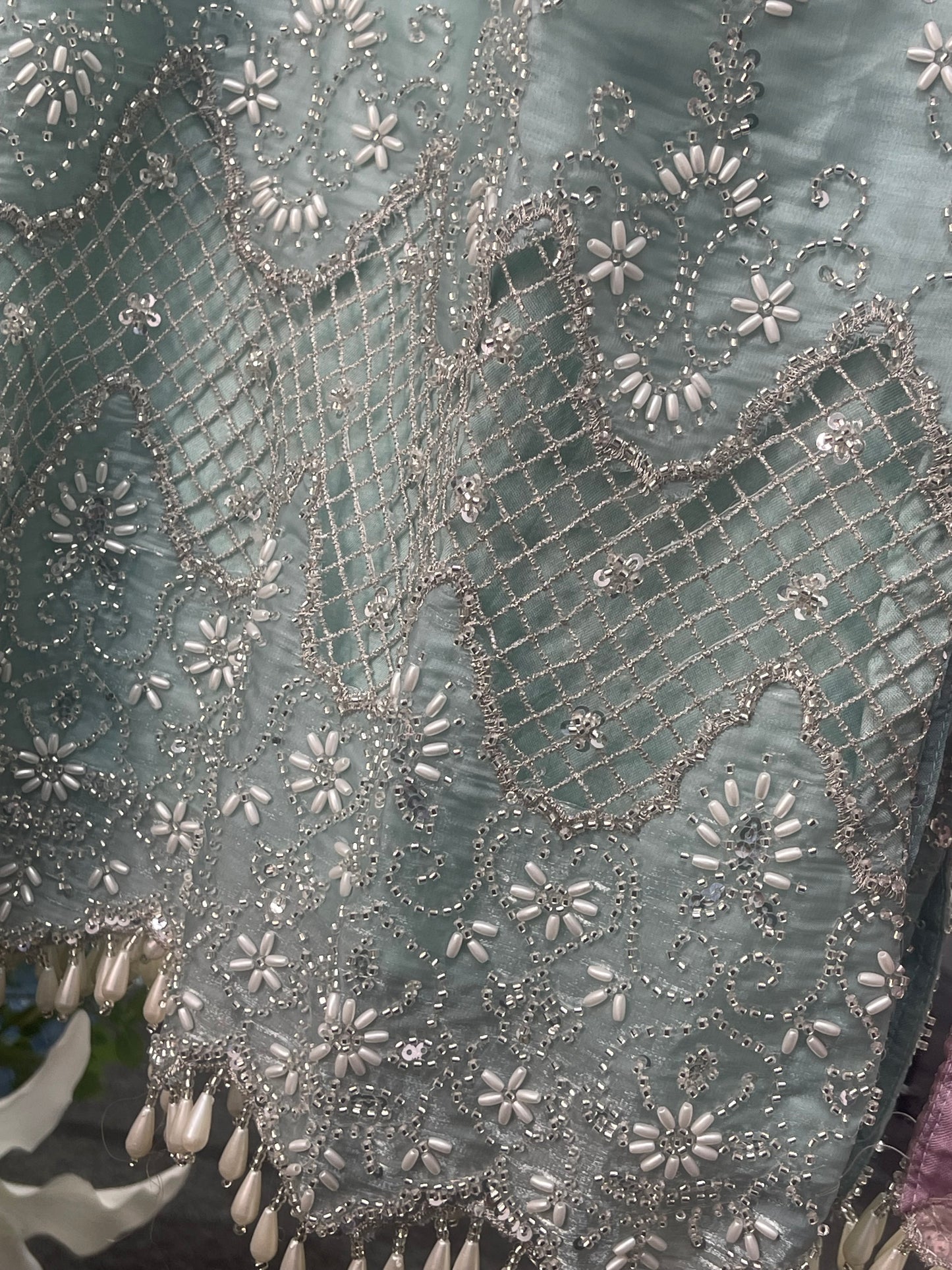 Choori - Cutdana Net - Pink - mint - K