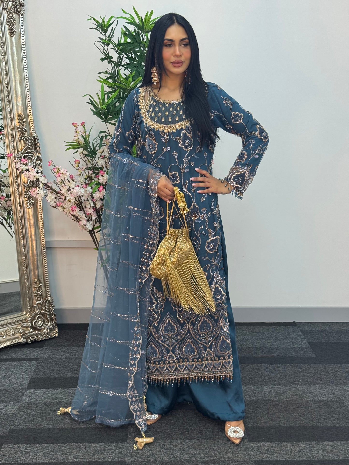 Siyara - CutDana - Teal -