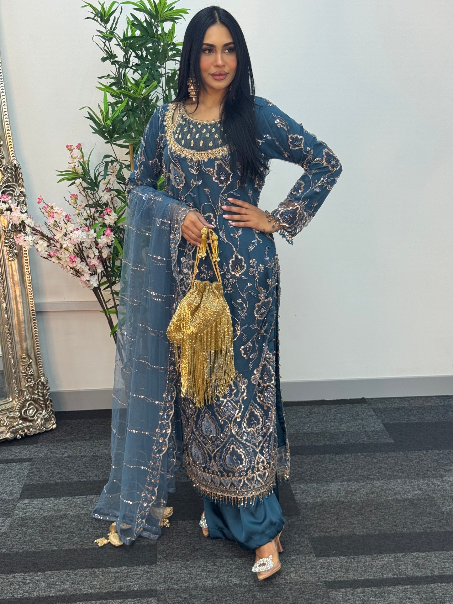 Siyara - CutDana - Teal -