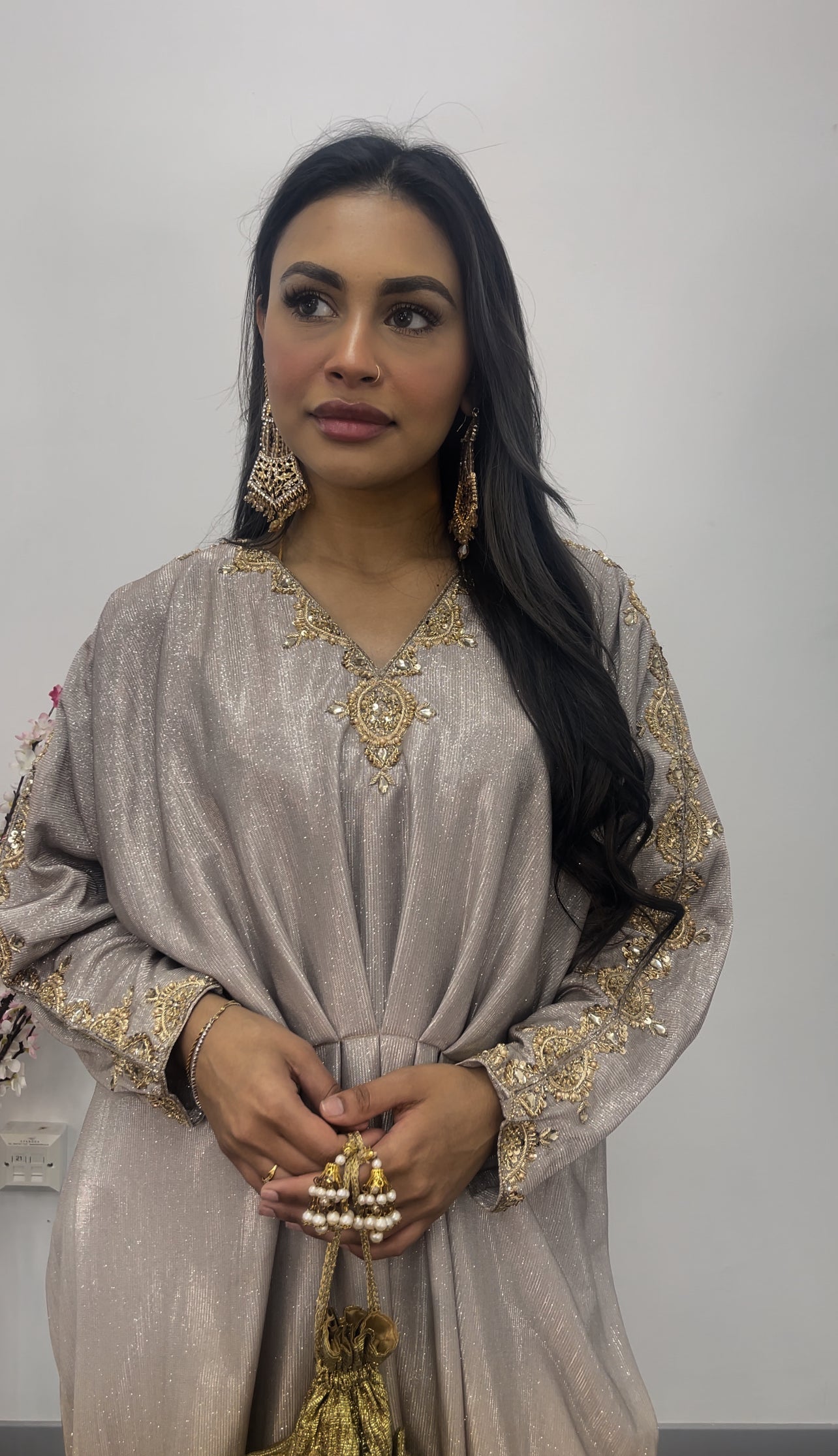 Moon Kaftaan - Ombre Party Wear Kaftan - brown -