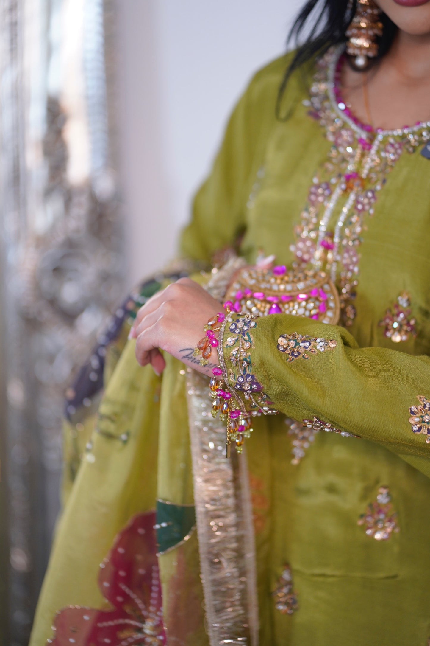 (Preorder 6 weeks) Sheh-nai  - Sharara - Green