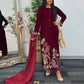 (Pre Order 3/4 Weeks) “Ayeza”Velvet - Maroon