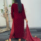 (Pre Order 3/4 Weeks) “Ayeza”Velvet - Maroon
