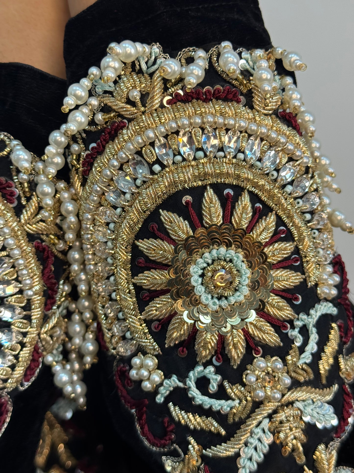 (Pre Order 3/4 Weeks) “Sawan” Velvet Pret Black Party Wedding Outfit