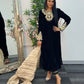(Pre Order 3/4 Weeks) “Sawan” Velvet Pret Black Party Wedding Outfit