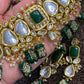 Green reversible jewellery Set