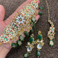 Green reversible jewellery Set