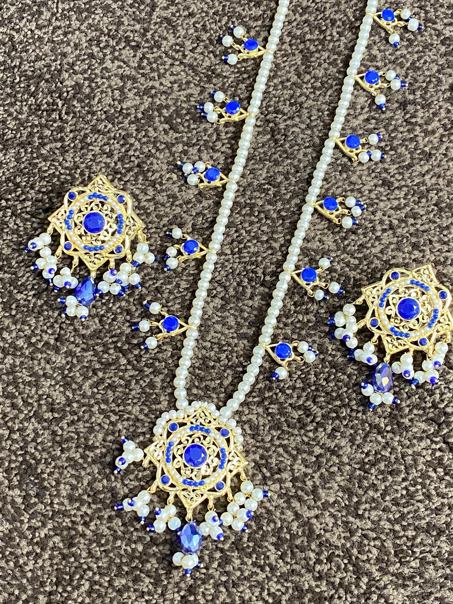 Blue and Gold mala set