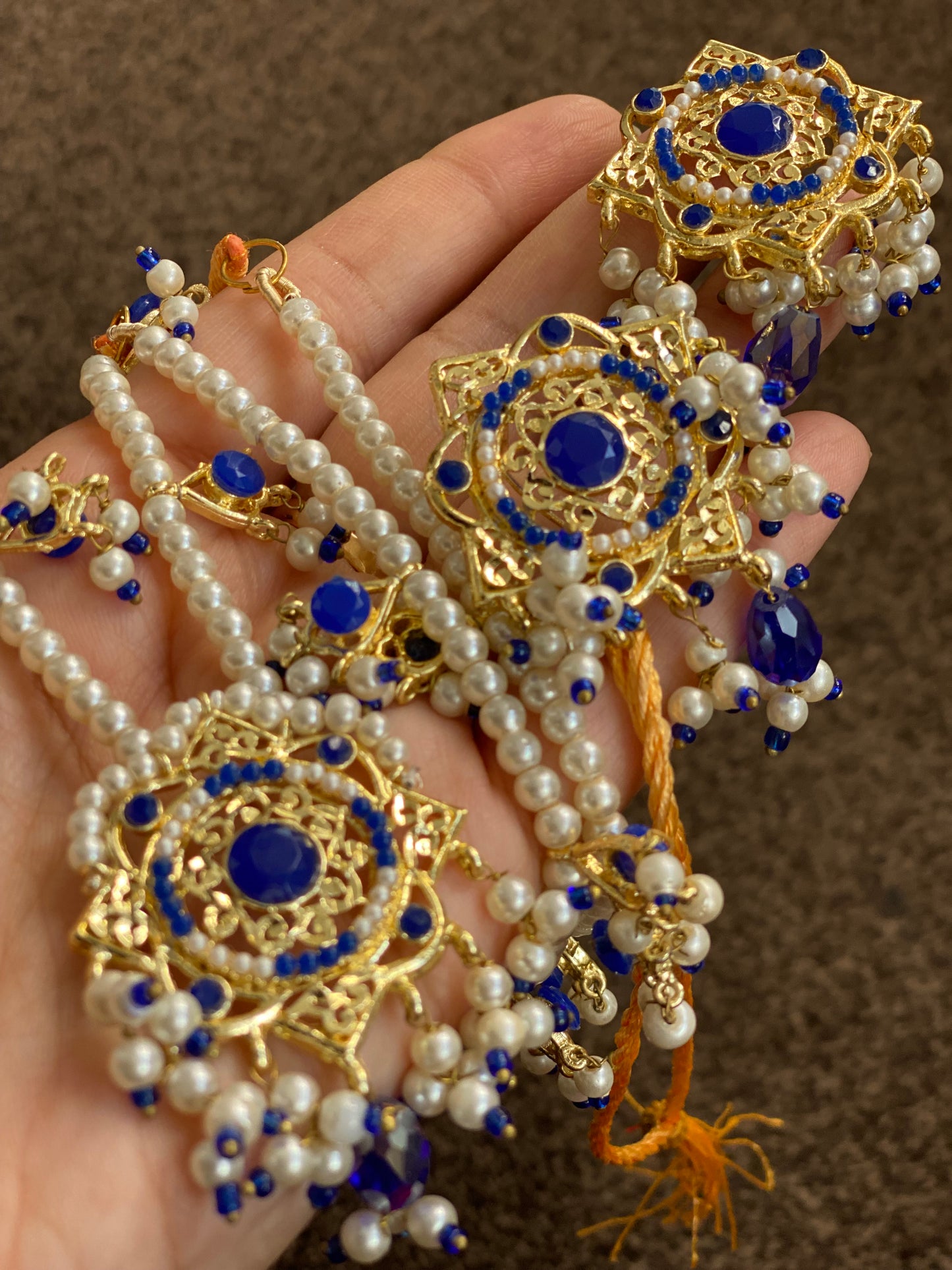 Blue and Gold mala set