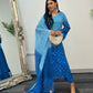 Parisa - Ombre Lacy Crochet - Blue