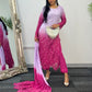 Parisa - Ombre Lacy Crochet - Lilac