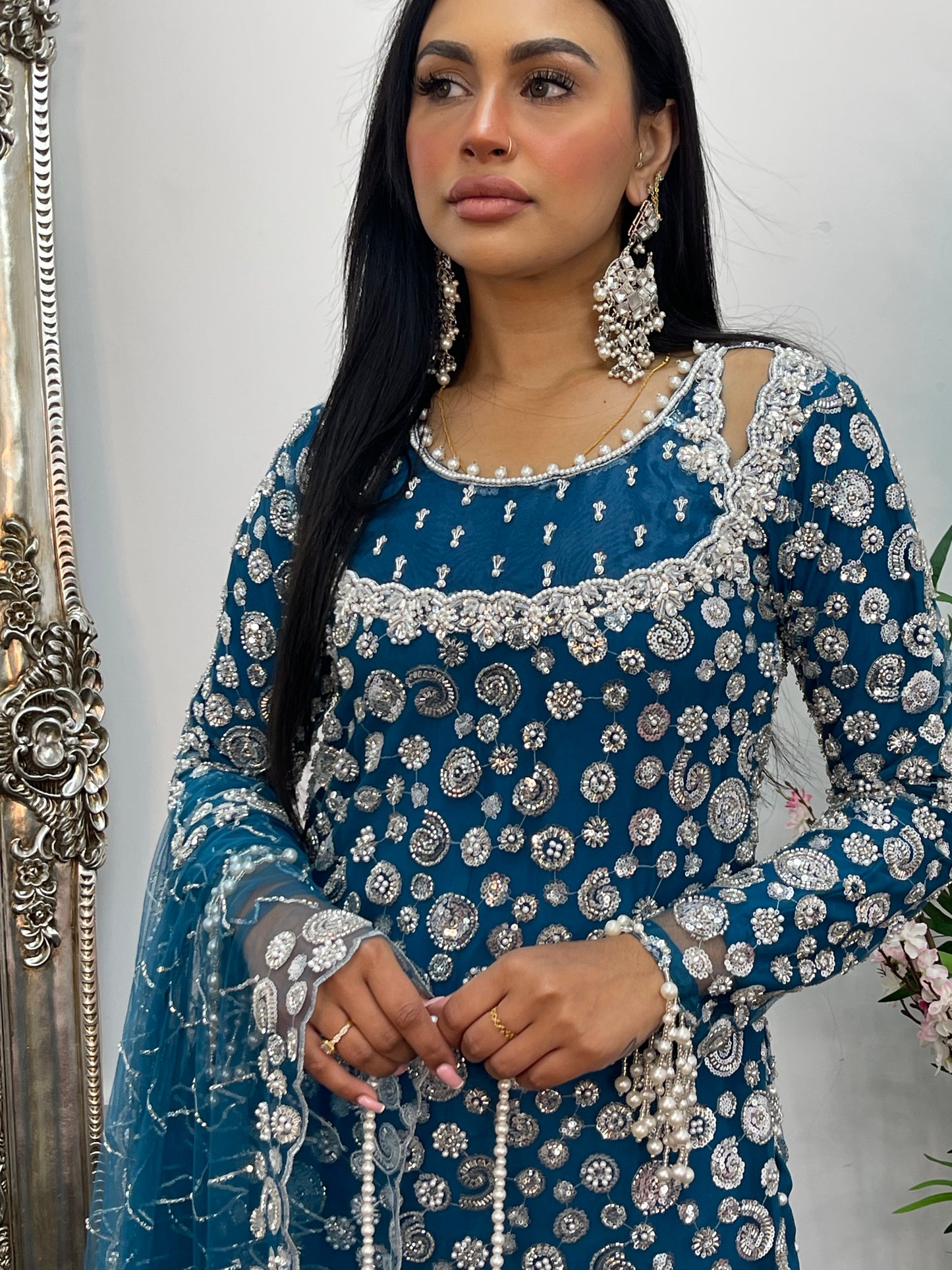 Bali  - Cutdana Net - Teal - Baali - H