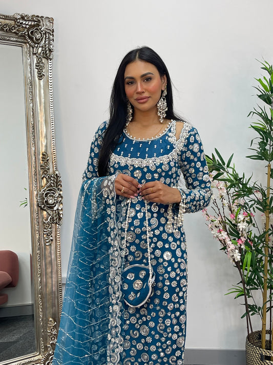 Bali  - Cutdana Net - Teal - Baali - H