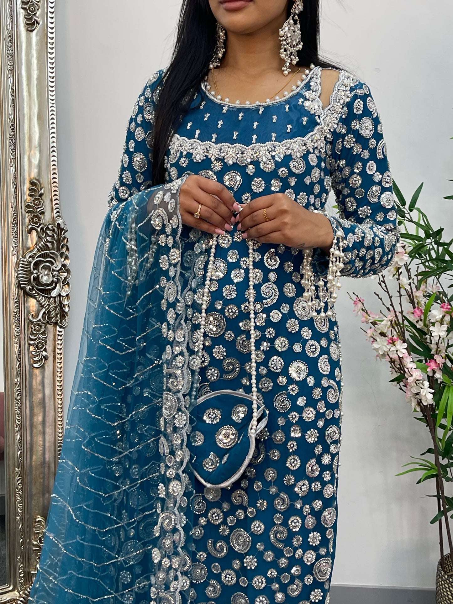 Bali  - Cutdana Net - Teal - Baali - H