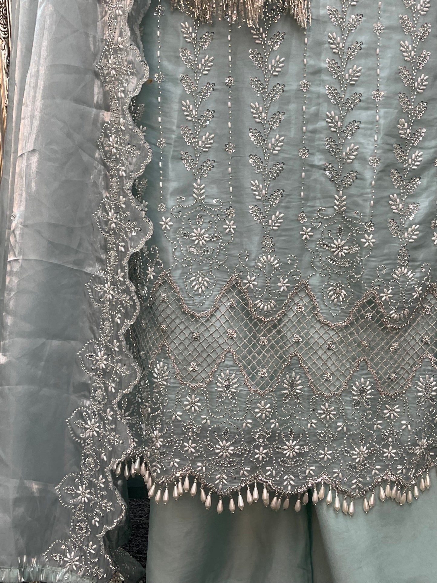 Choori - Cutdana Net - Pink - mint - K