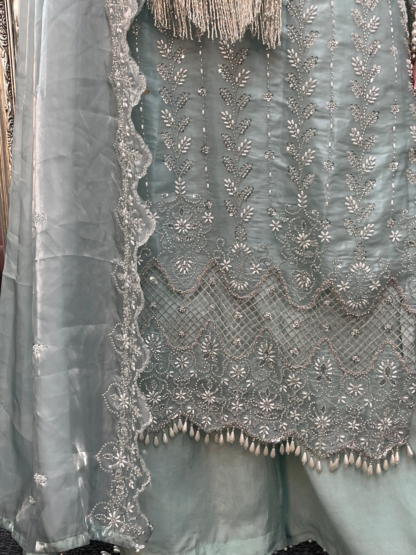 Choori - Cutdana Net - Pink - mint - K