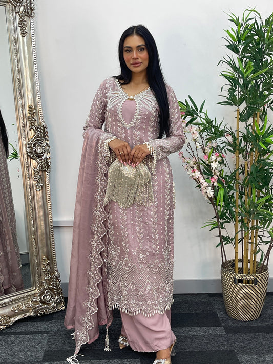 Choori - Cutdana Net - Pink - mint - K