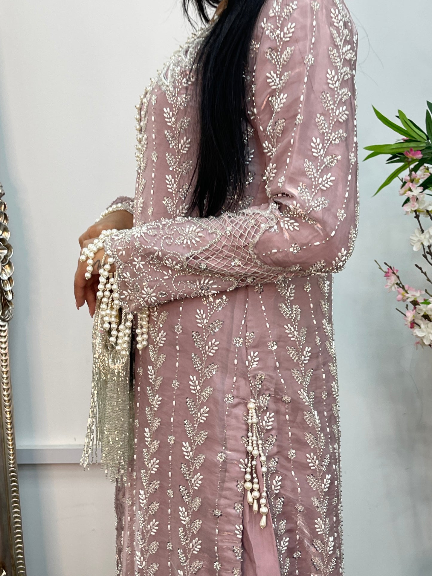 Choori - Cutdana Net - Pink - mint - K