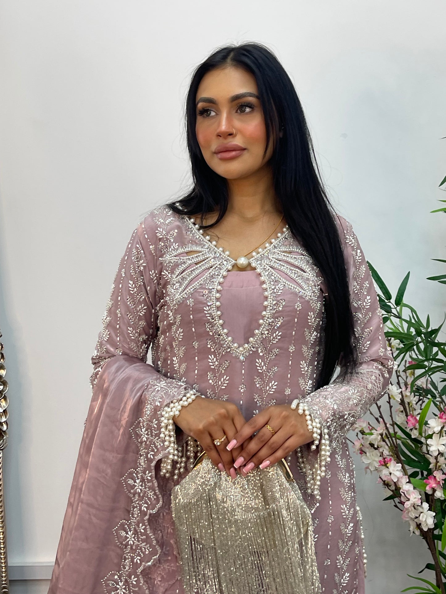 Choori - Cutdana Net - Pink - mint - K