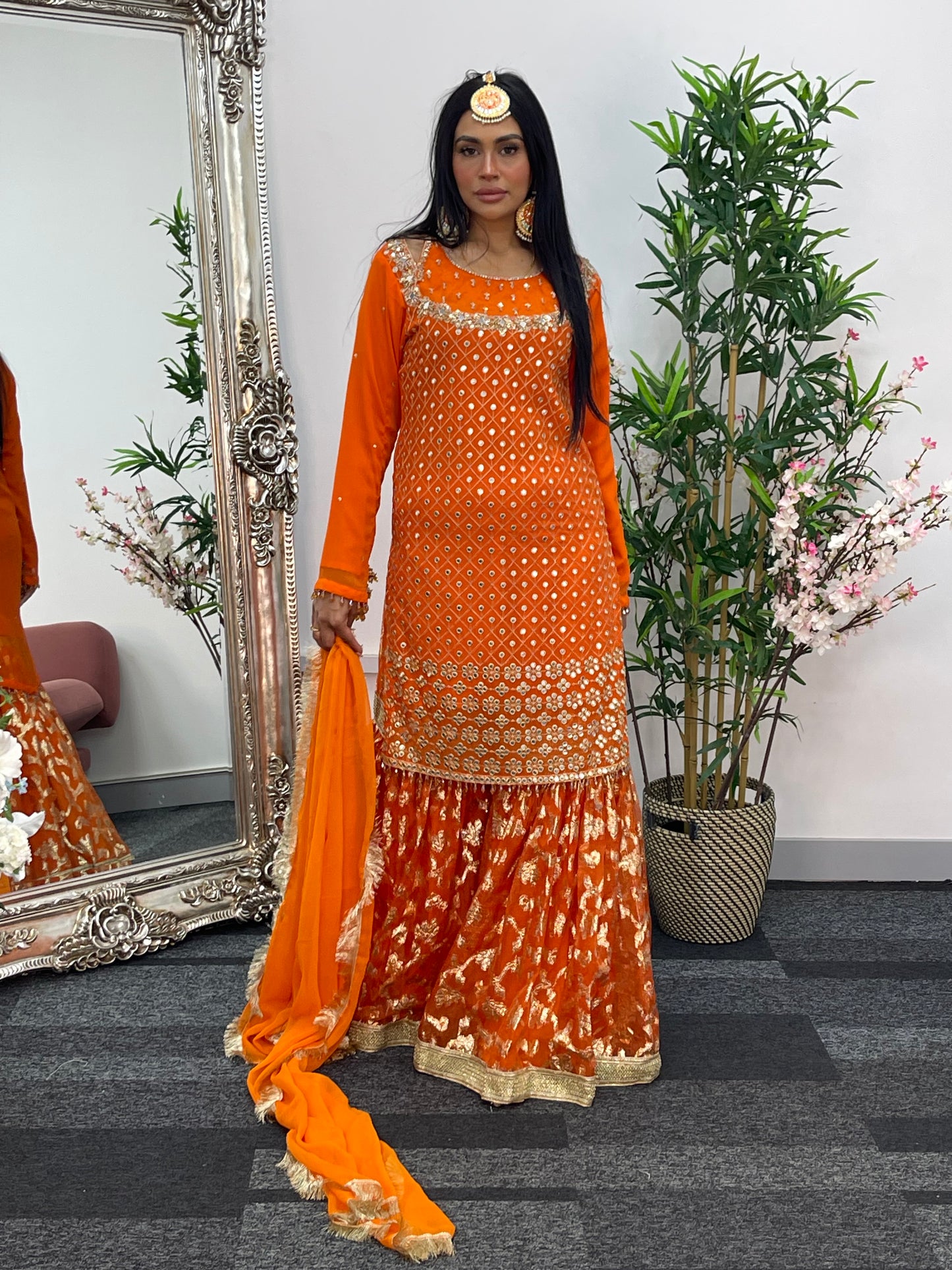Geet - Garara Set - Orange