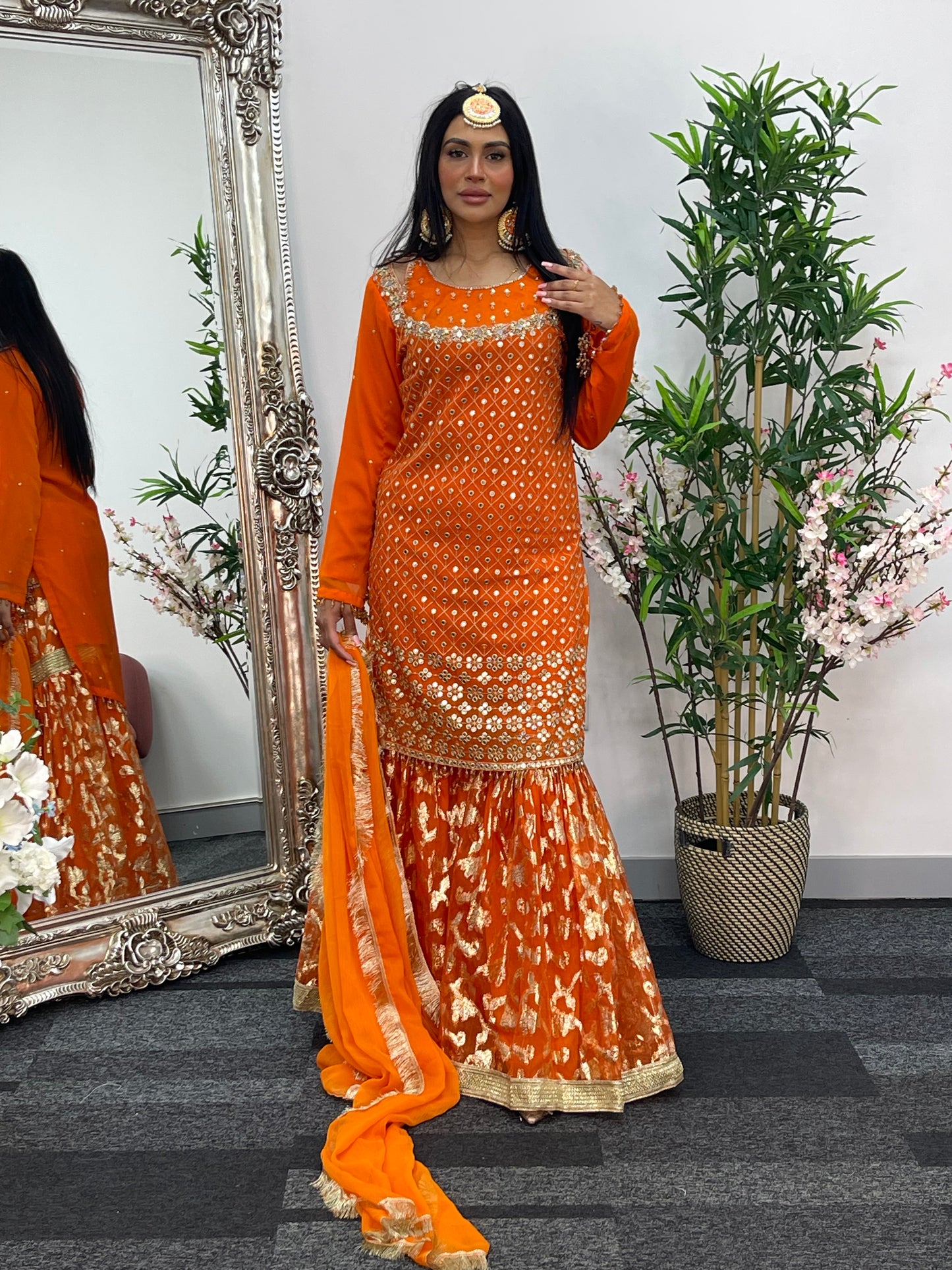 Geet - Garara Set - Orange