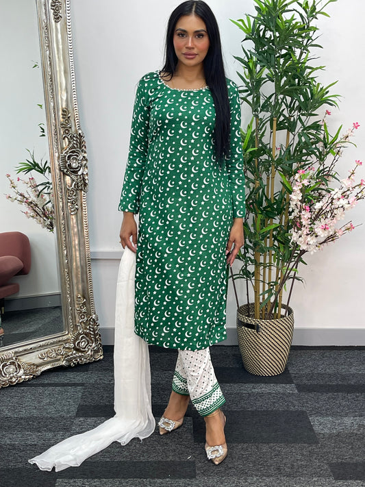 Pakistani Azaadi Suit - Independence Day - 14
