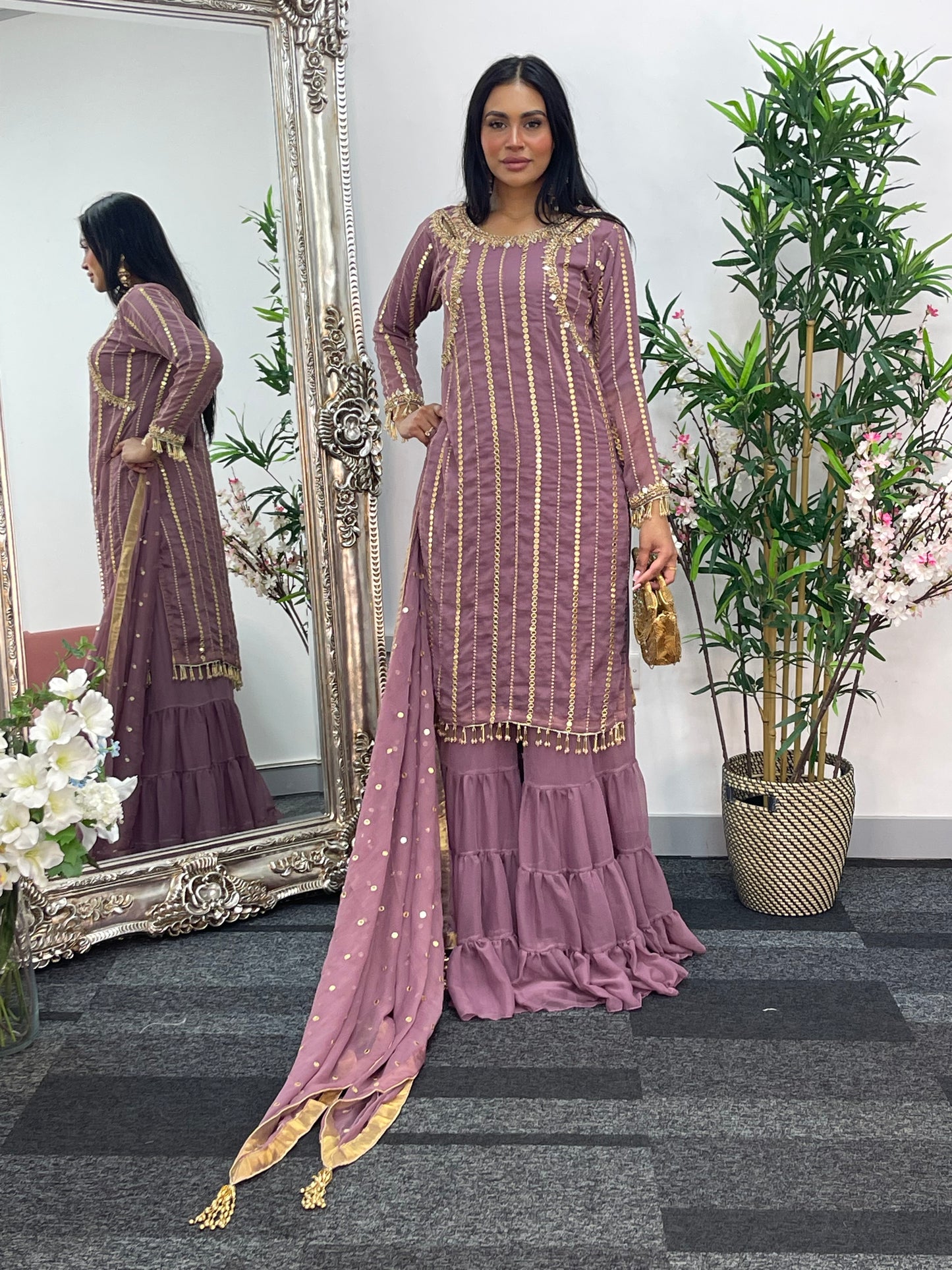 Farshi Garara Lilac Pink - J