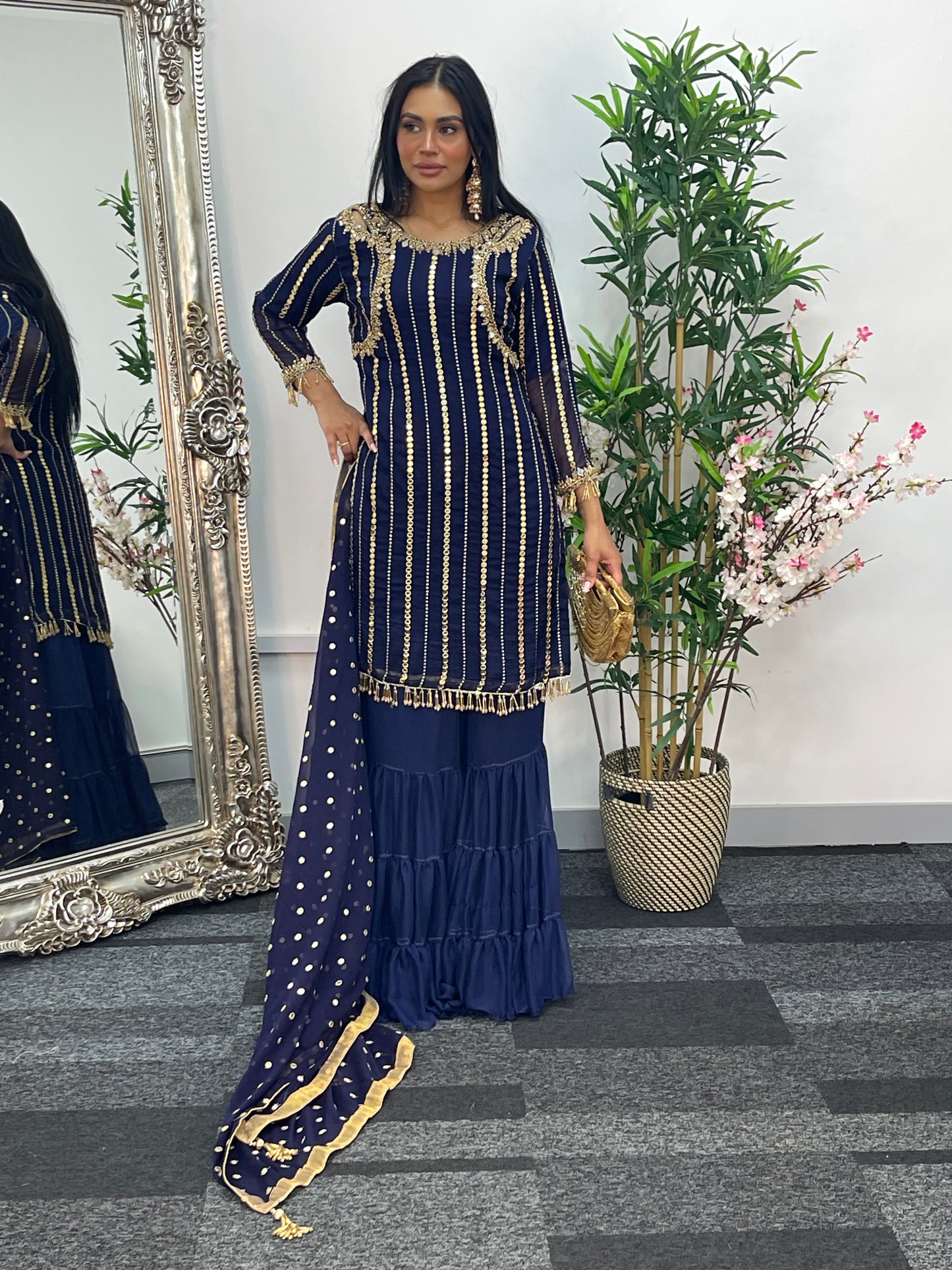 Farshi Garara Navy - Farshee - J