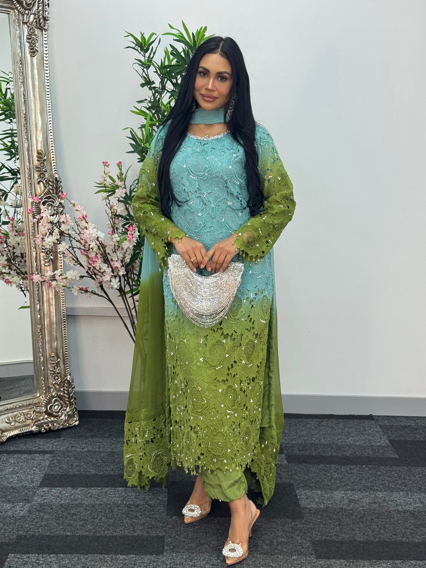 (Preorder Now) Parisa - Ombre Lacy Crochet -