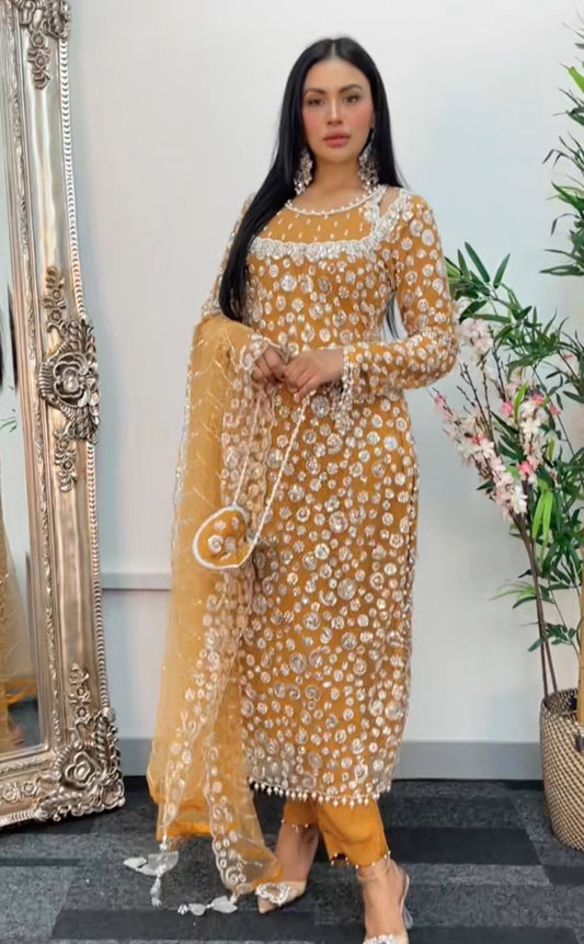 Bali  - Cutdana Net - Mustard- Baali - H