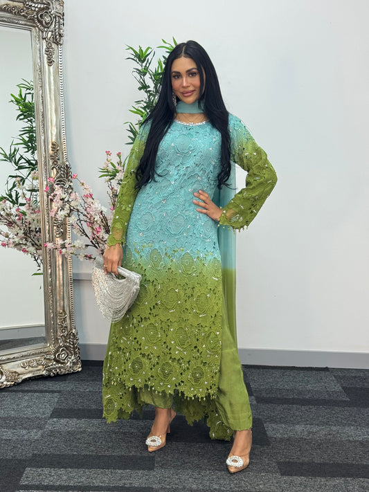 (Preorder Now) Parisa - Ombre Lacy Crochet -