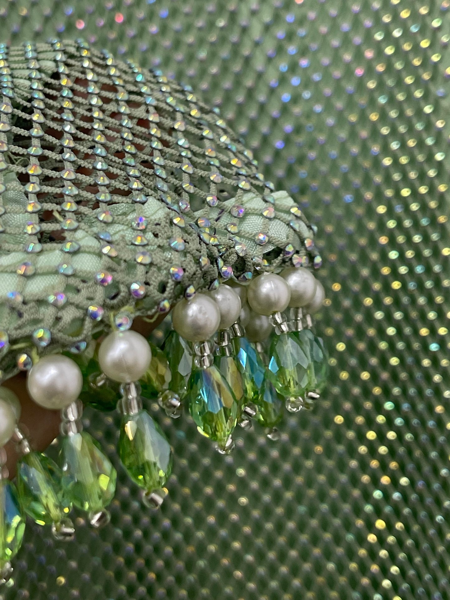 Fish Net  - Mint Green - E