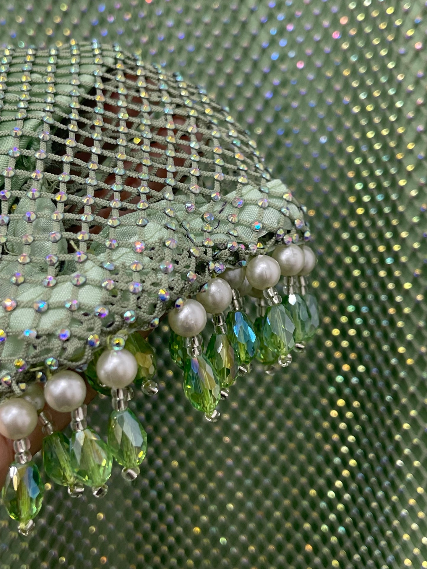 Fish Net  - Mint Green - E