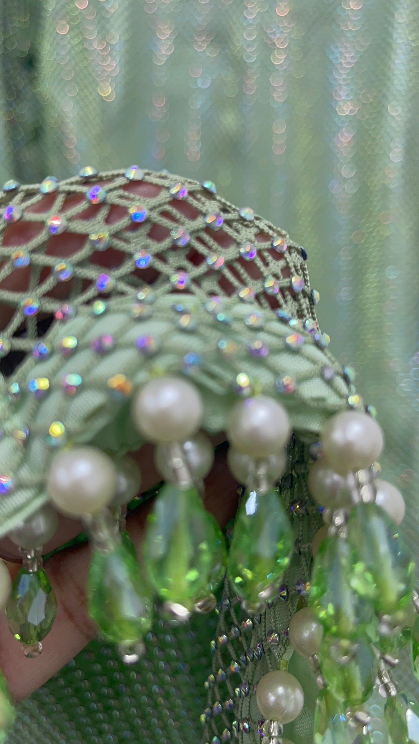 Fish Net  - Mint Green - E