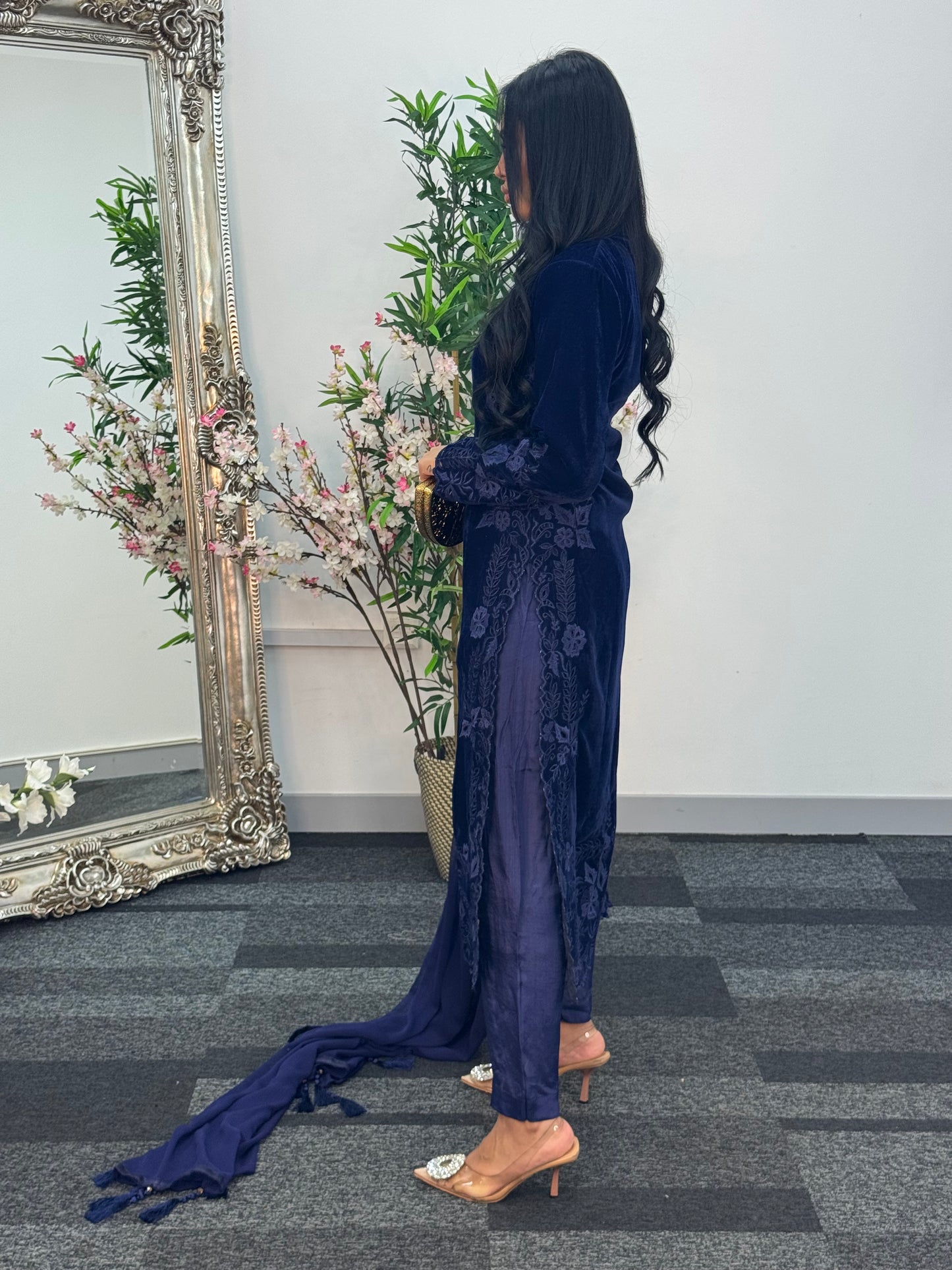 Pearl  Cutwork - Blue