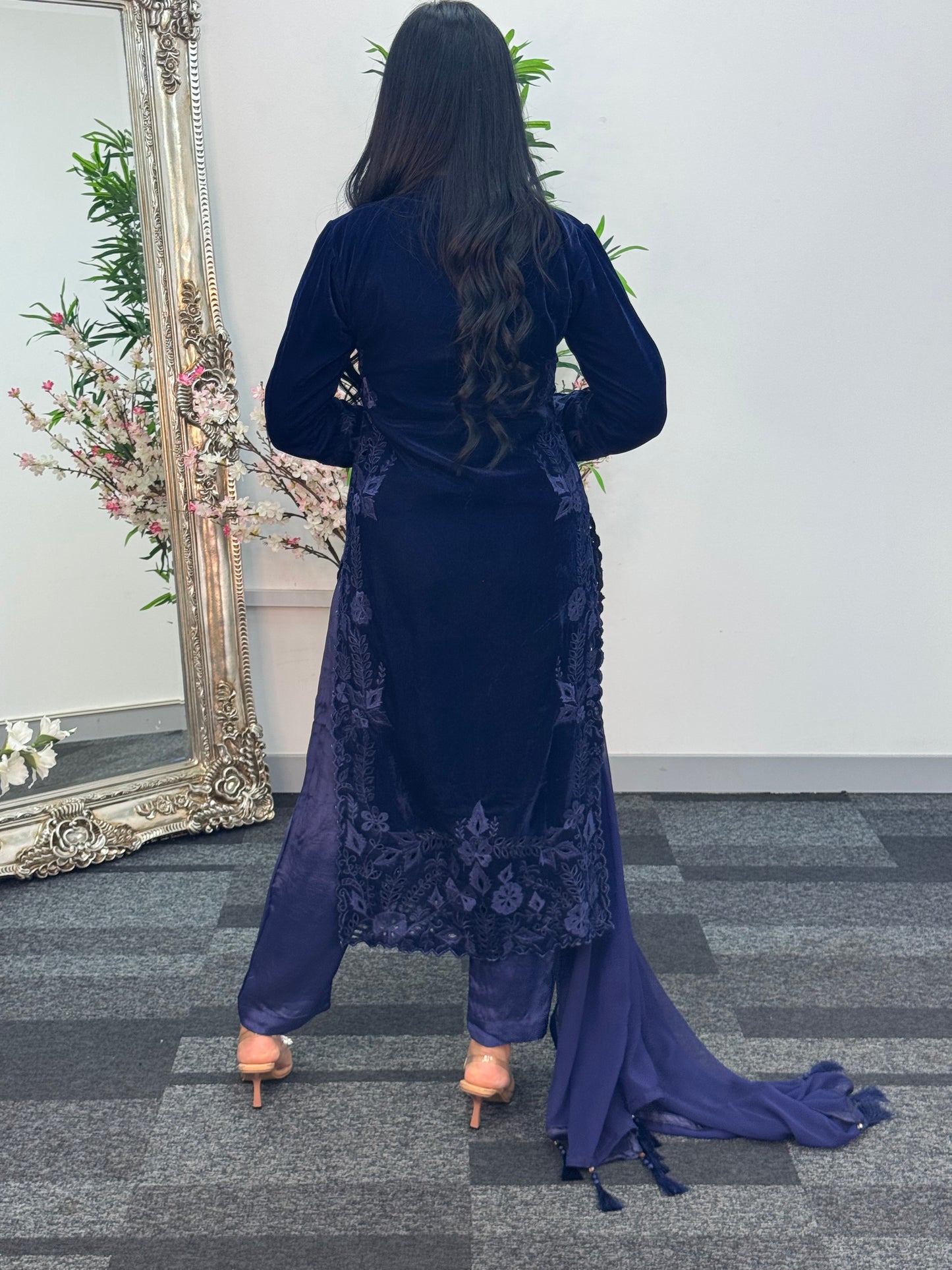 Pearl  Cutwork - Blue