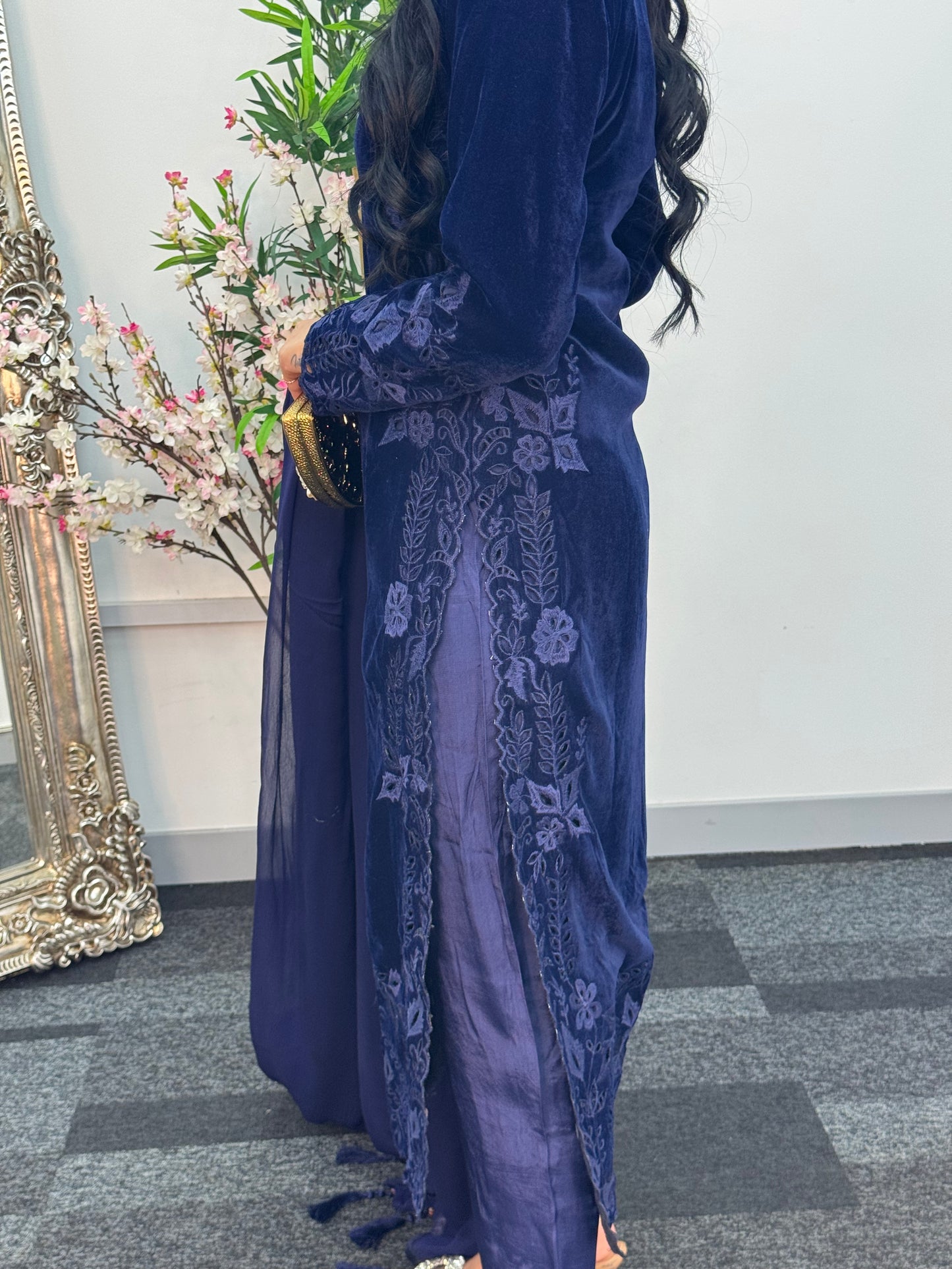 Pearl  Cutwork - Blue