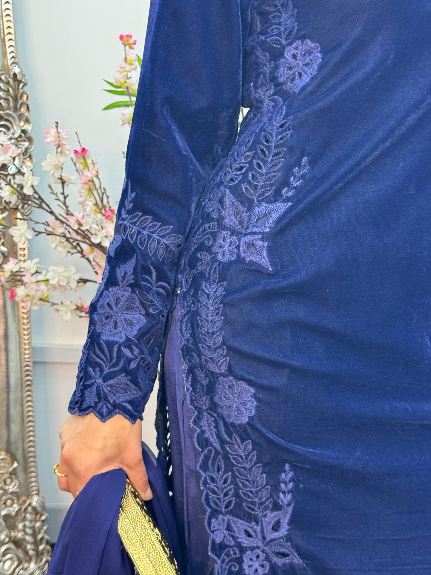 Pearl  Cutwork - Blue