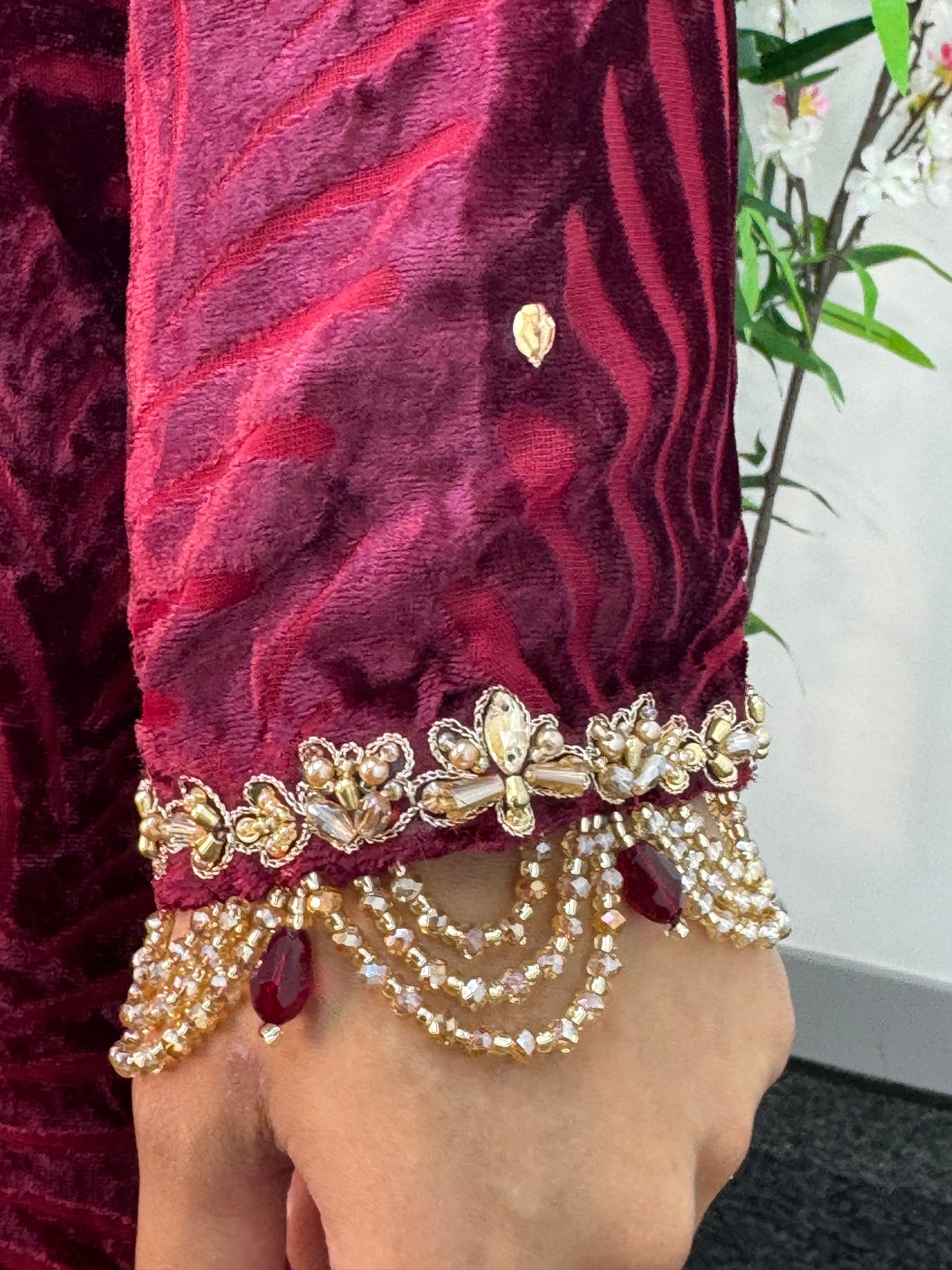 Suhana  - maroon Plachi - AA