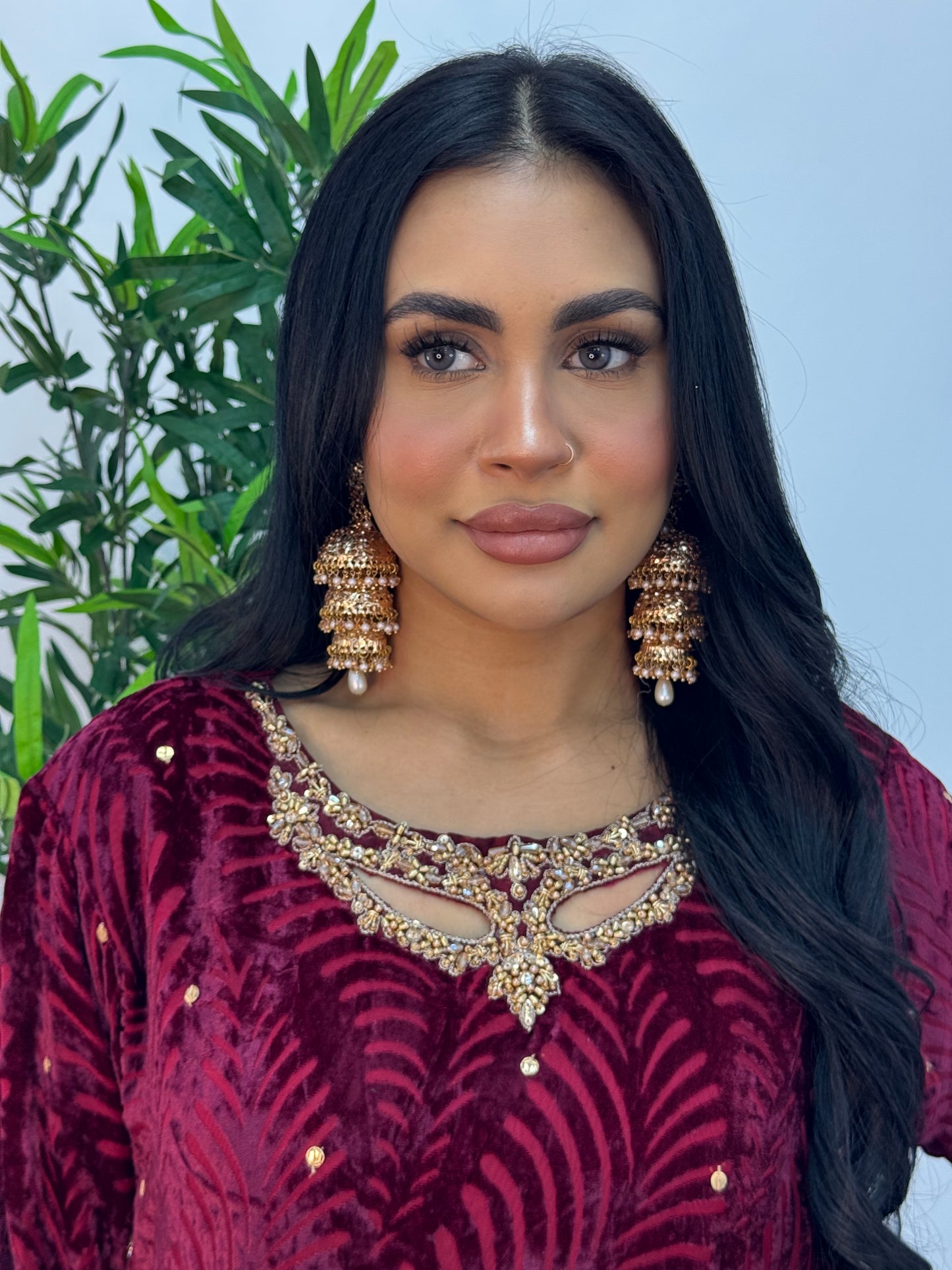 Suhana  - maroon Plachi - AA