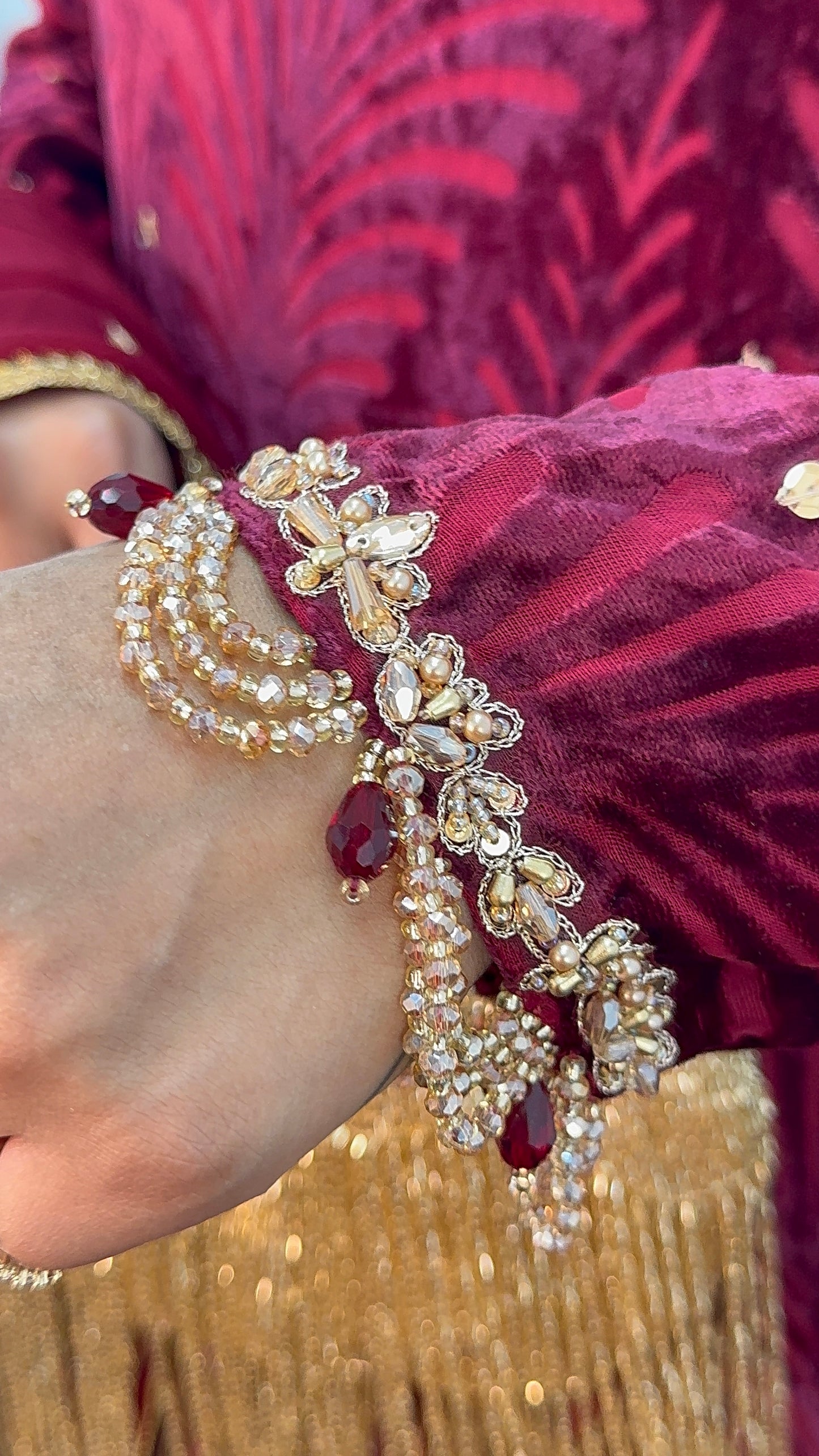 Suhana  - maroon Plachi - AA