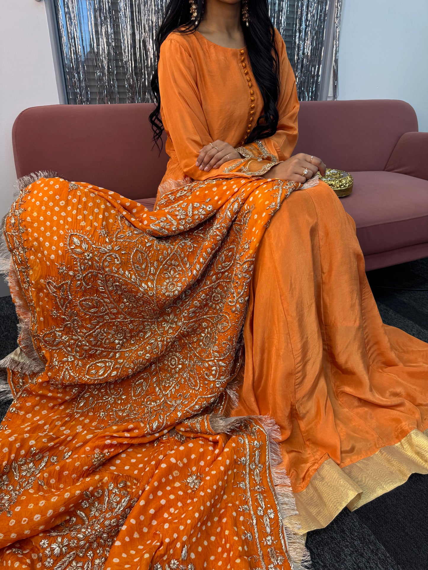 Rang-e-Mehfil - Gota X Chunree - Orange